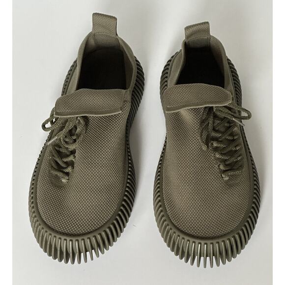 NIB $920 Bottega Veneta Men\'s Tech Knit Stretch Khaki Sneakers 9 US (42) 690112 main image 12